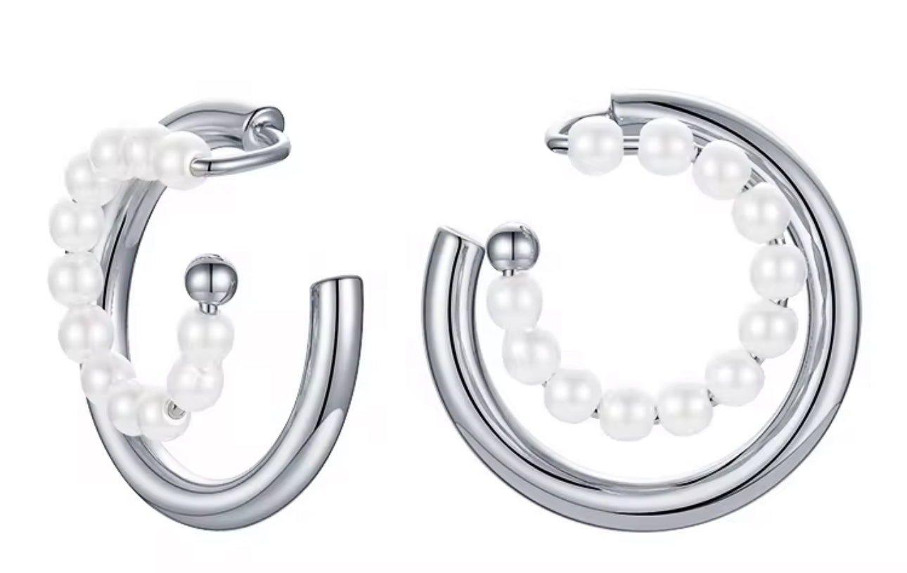 Lotus Ear Cuff Earrings
