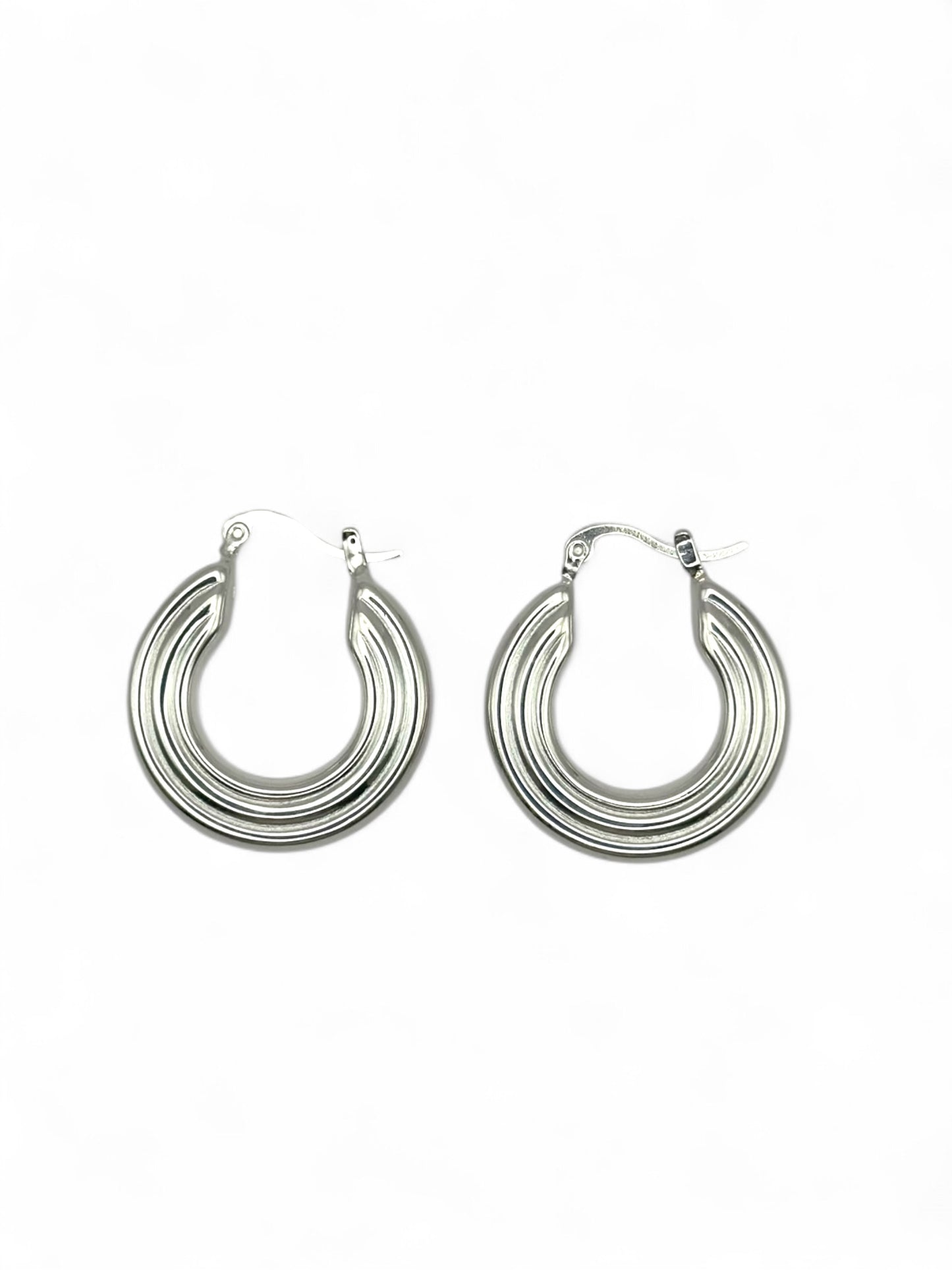Line Hoop Earrings