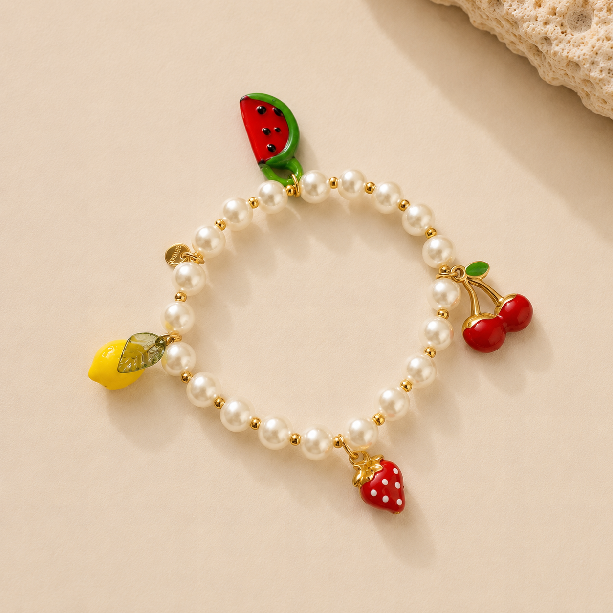 Lucky Fruit Charm Bracelet
