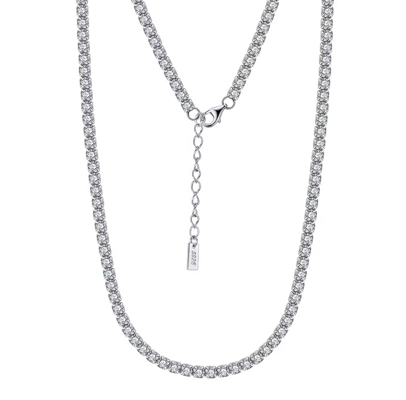 Tennis Classic Square Necklace 3mm
