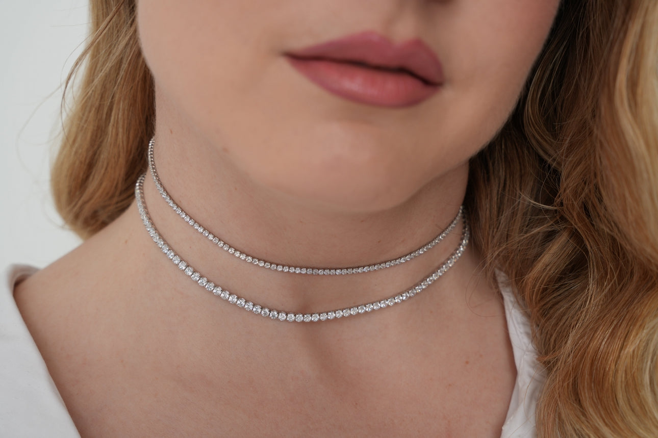 Tennis Classic Square Necklace 3mm