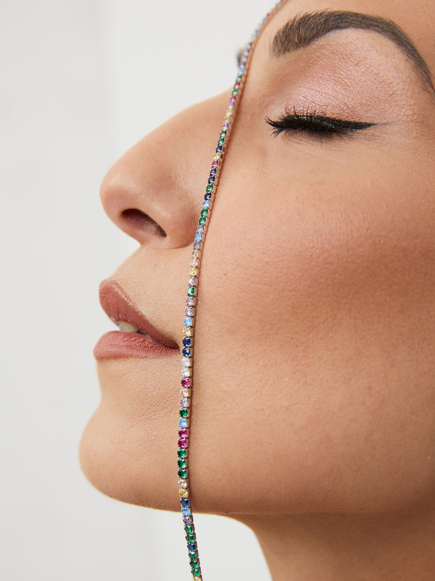 Rainbow Tennis Necklace