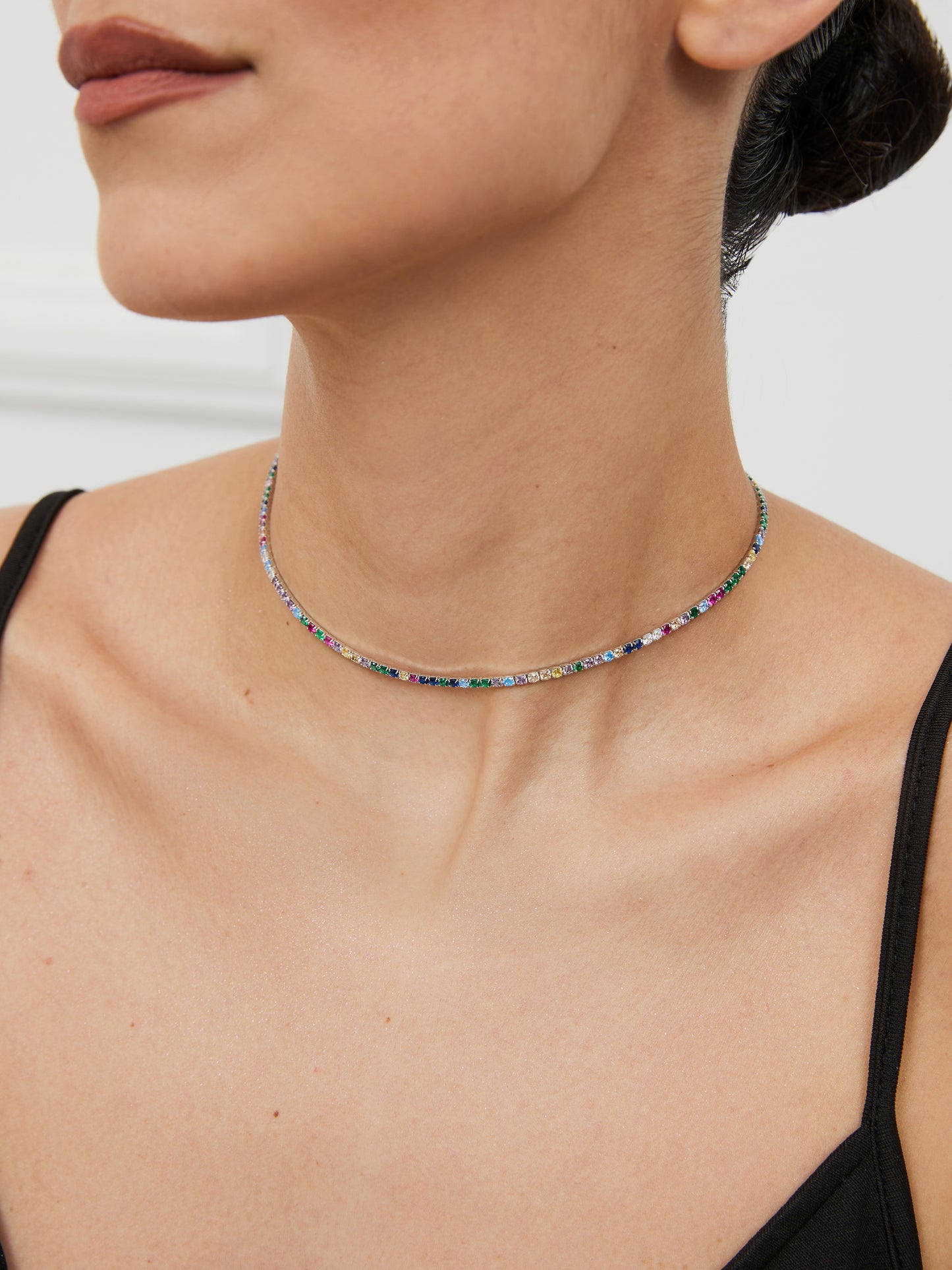 Rainbow Tennis Necklace