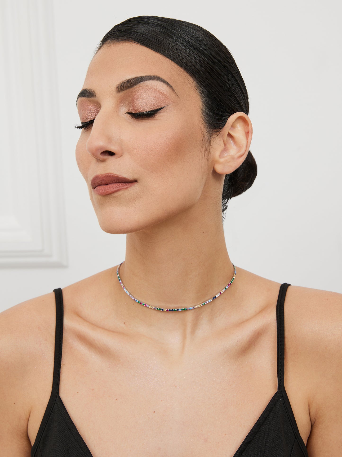 Rainbow Tennis Necklace