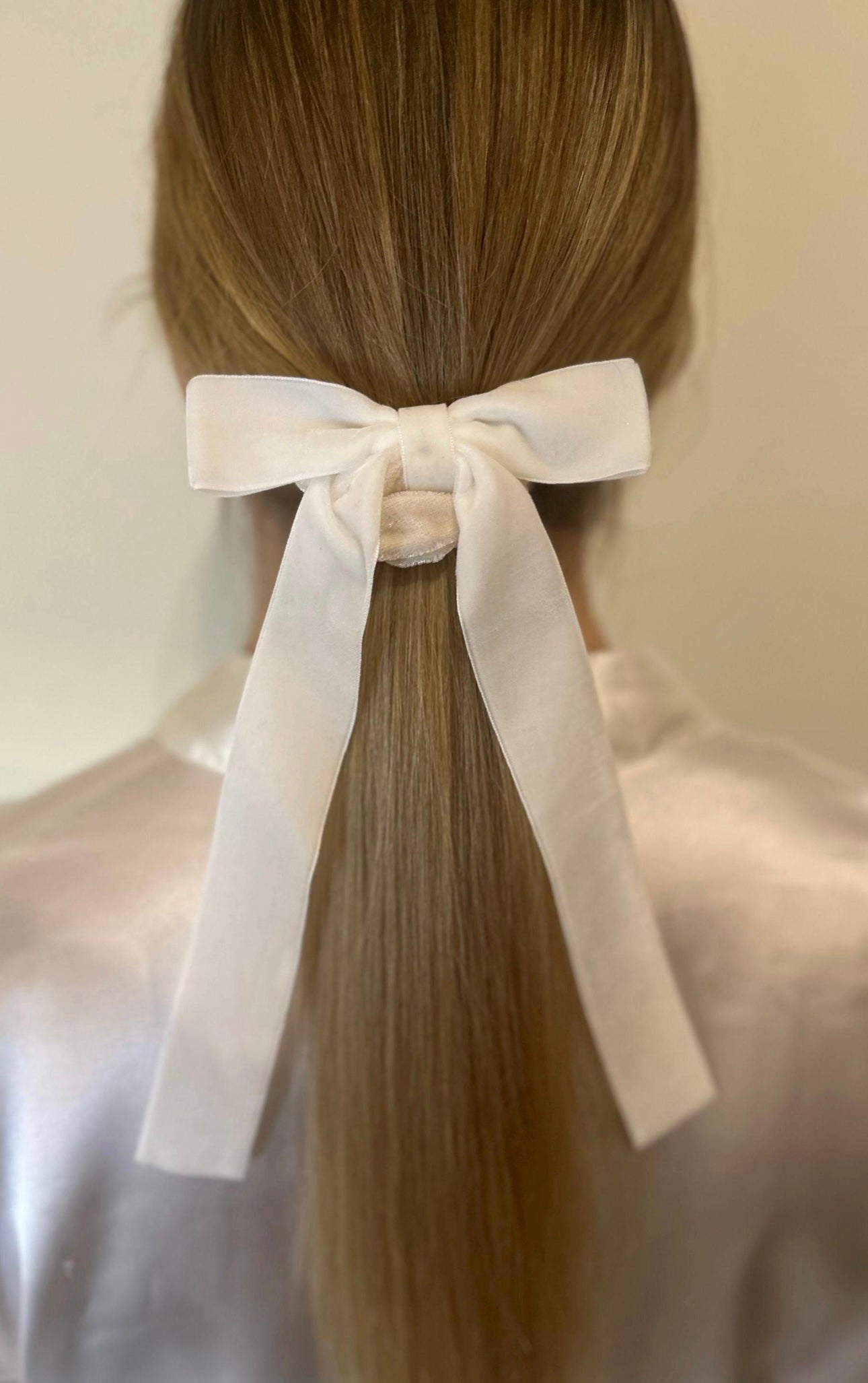 Velvet Bow Hair Scrunchie