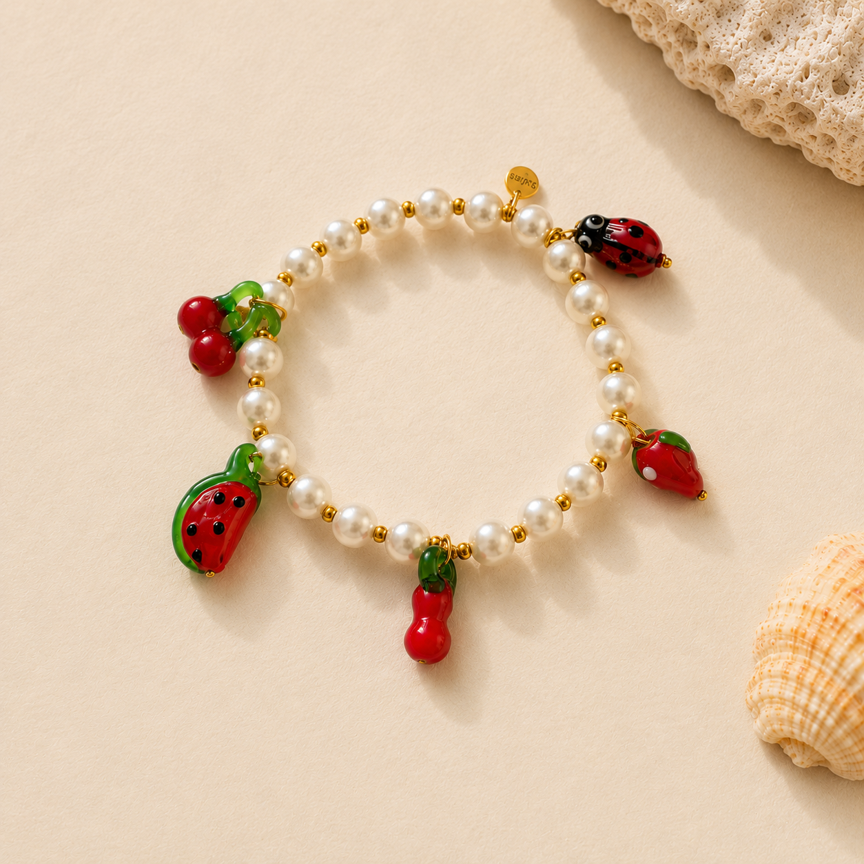 Lucky Fruit Charm Bracelet