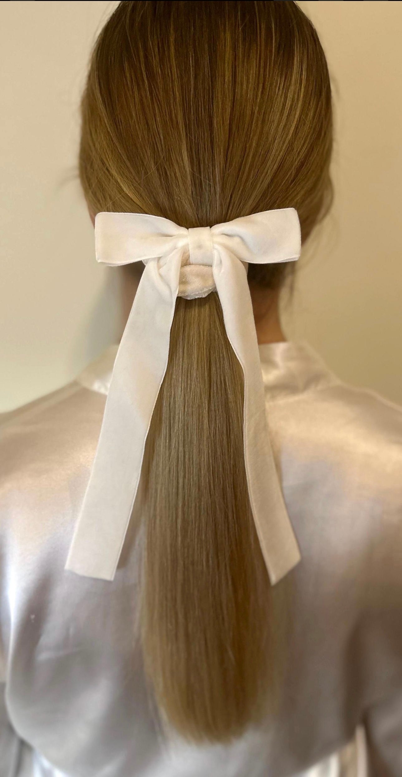 Velvet Bow Hair Scrunchie