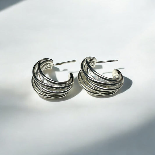 Swirl Hoop Earrings