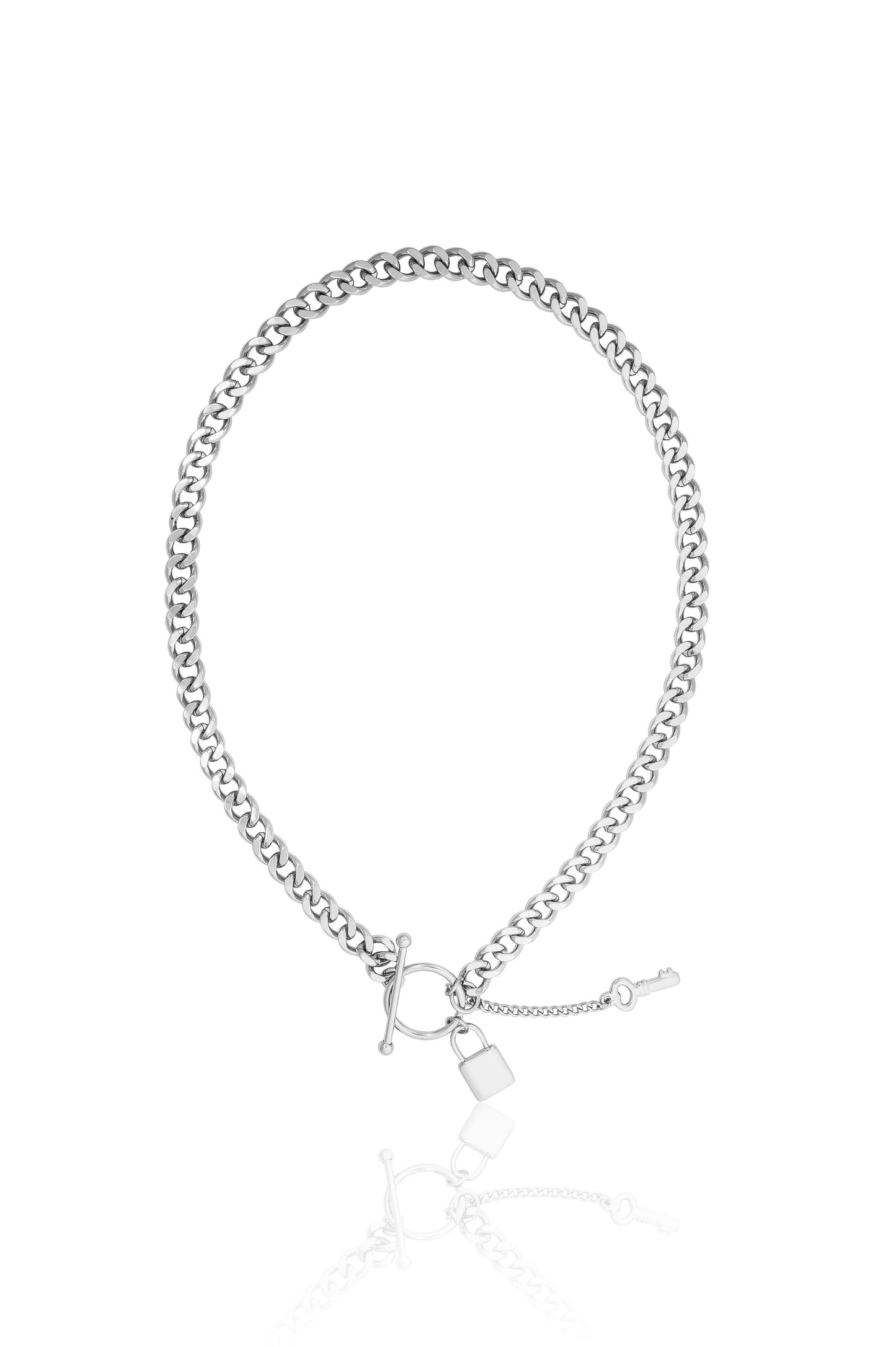 Locked-in Necklace Silver