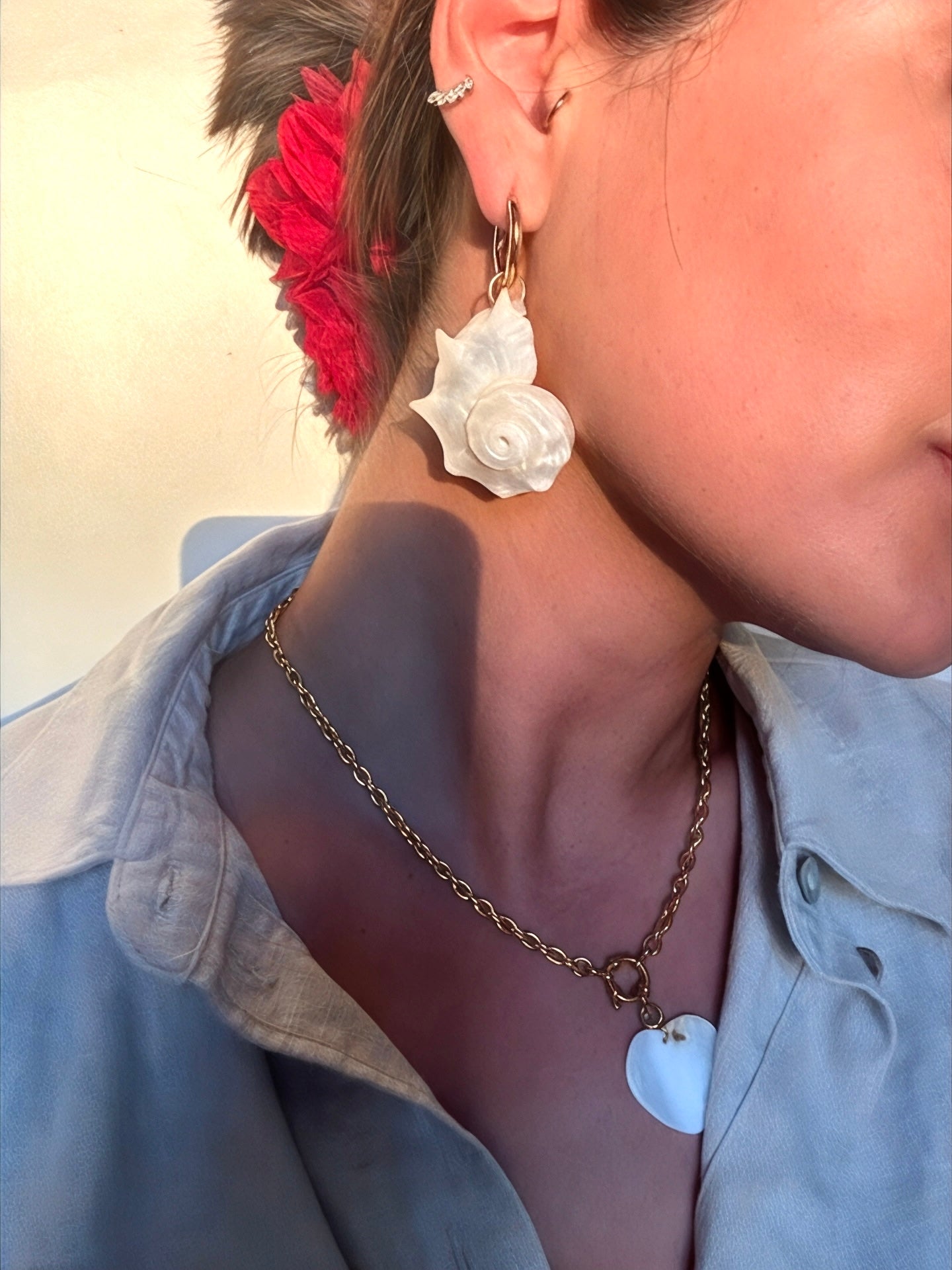 Amorgos Seashell Earrings