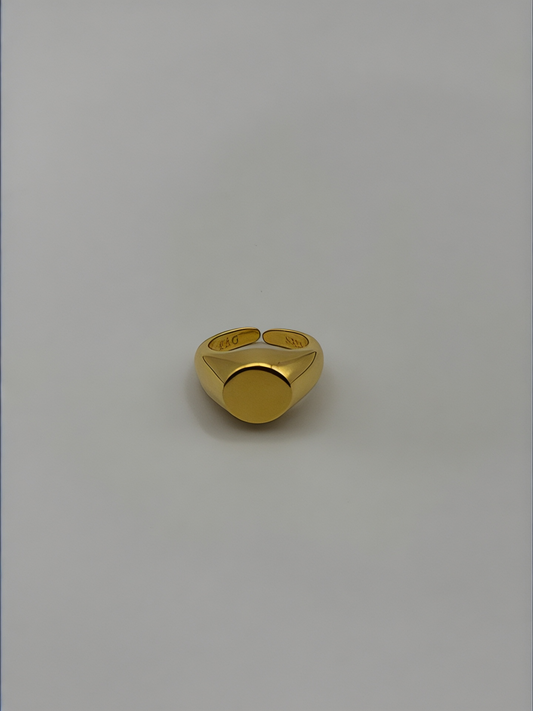 Pinky Monogram Ring