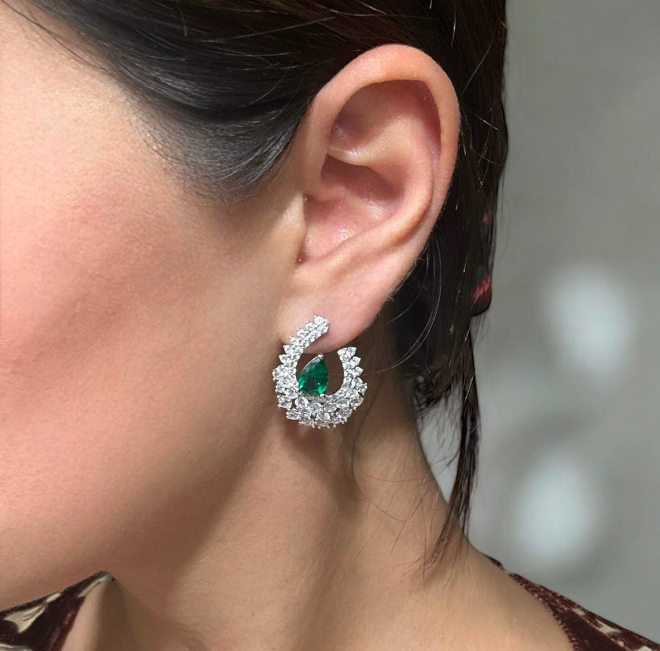 Velvet Green Earrings