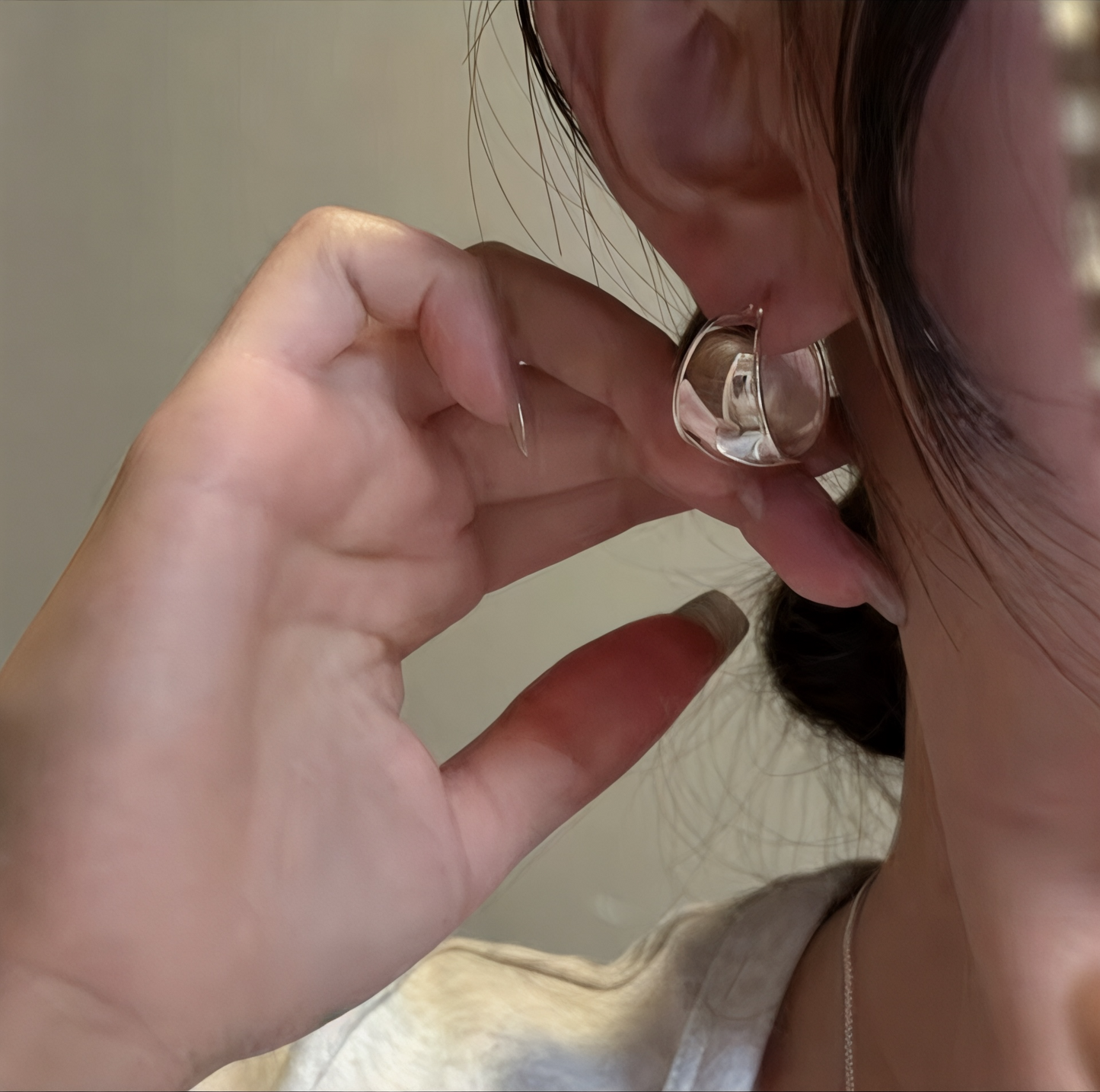 Chunky Hoop Earrings