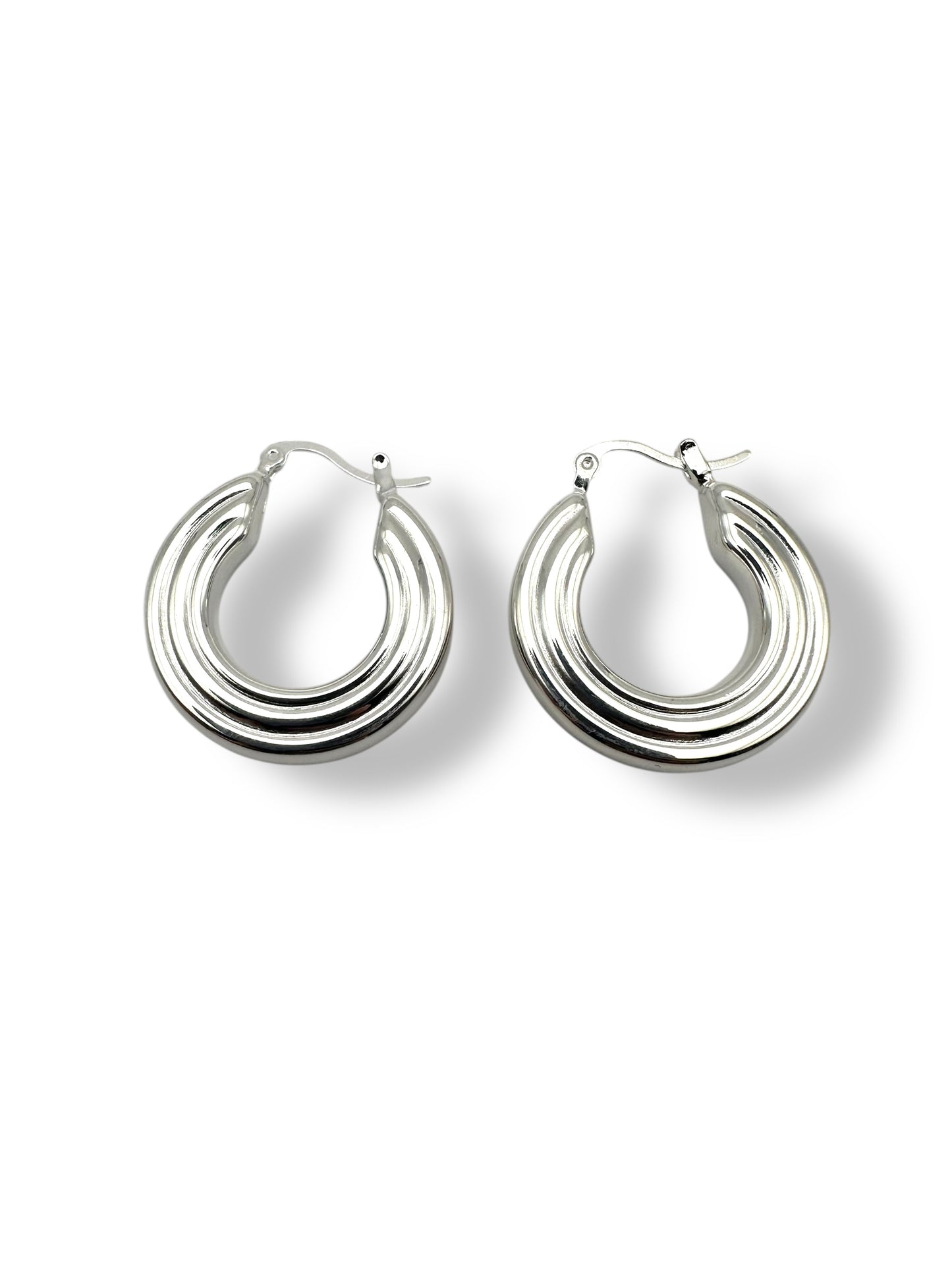 Line Hoop Earrings