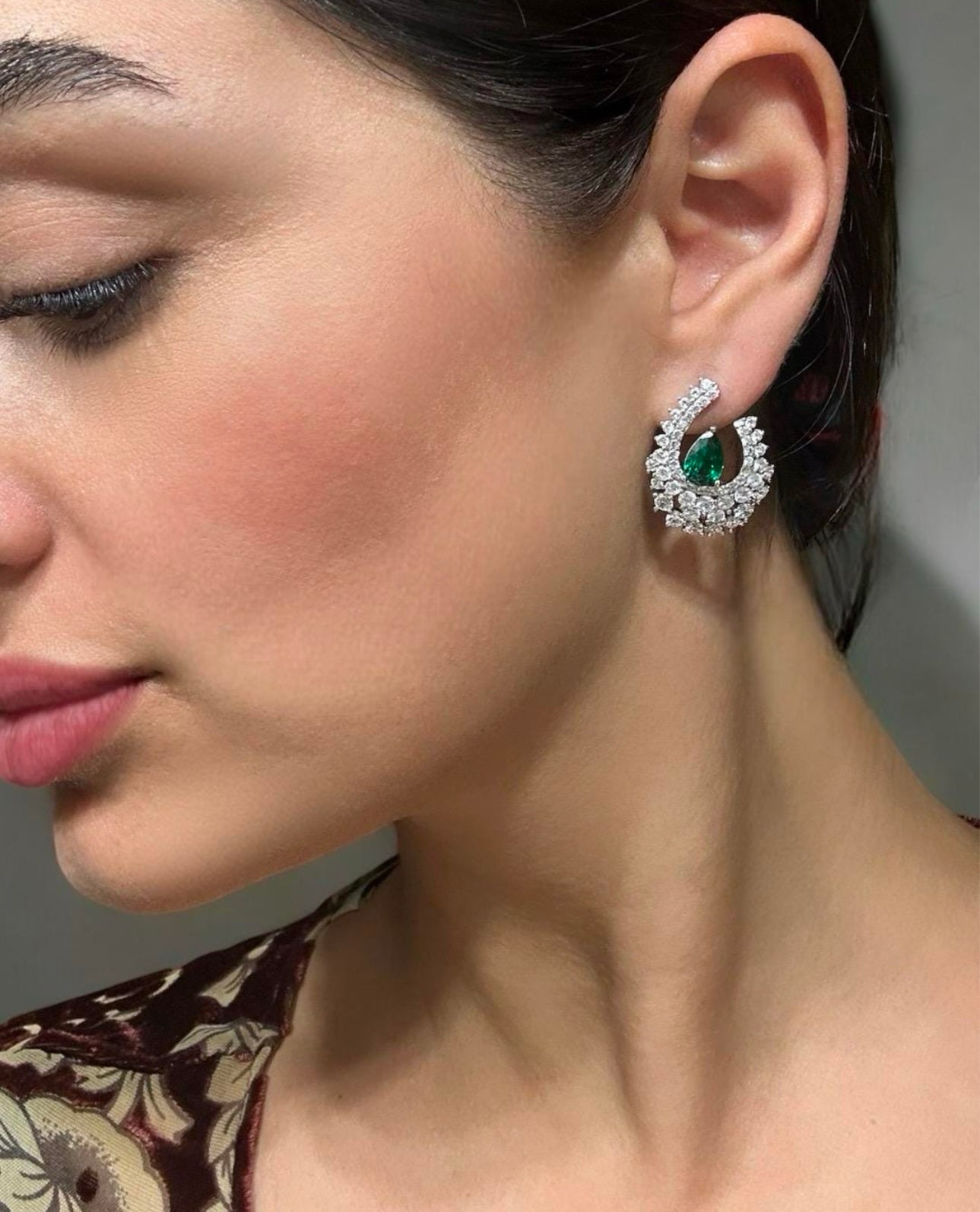 Velvet Green Earrings