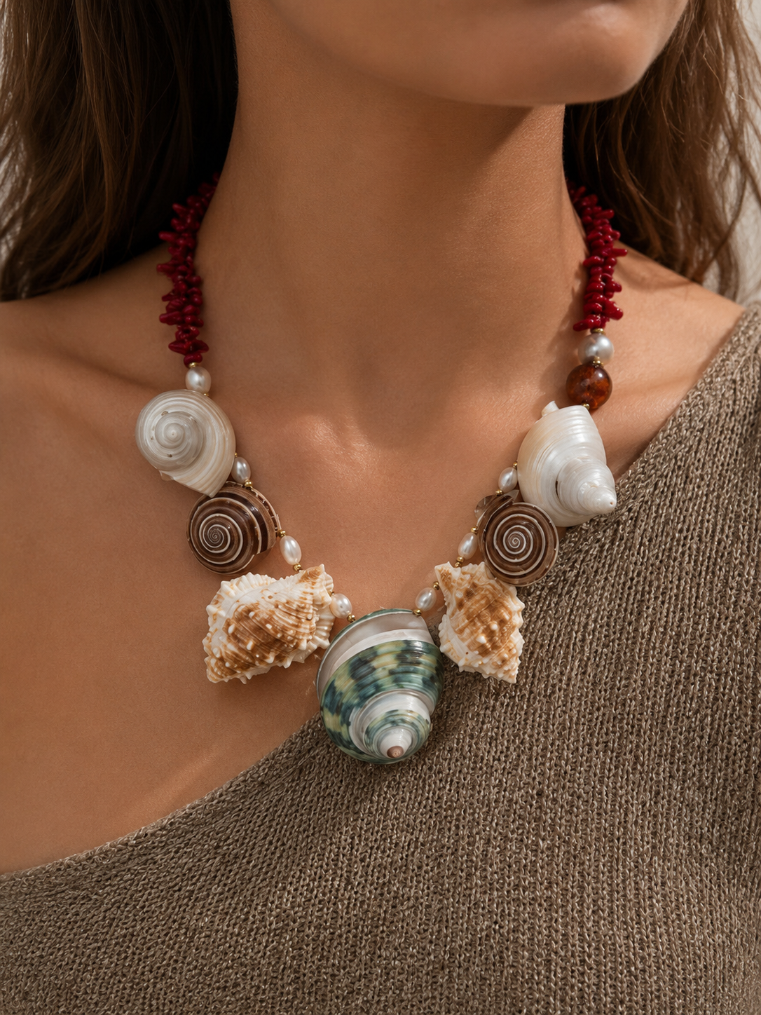 Kryoneri Seashell Necklace