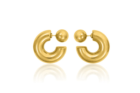 Neda Chunky Hoop Earrings