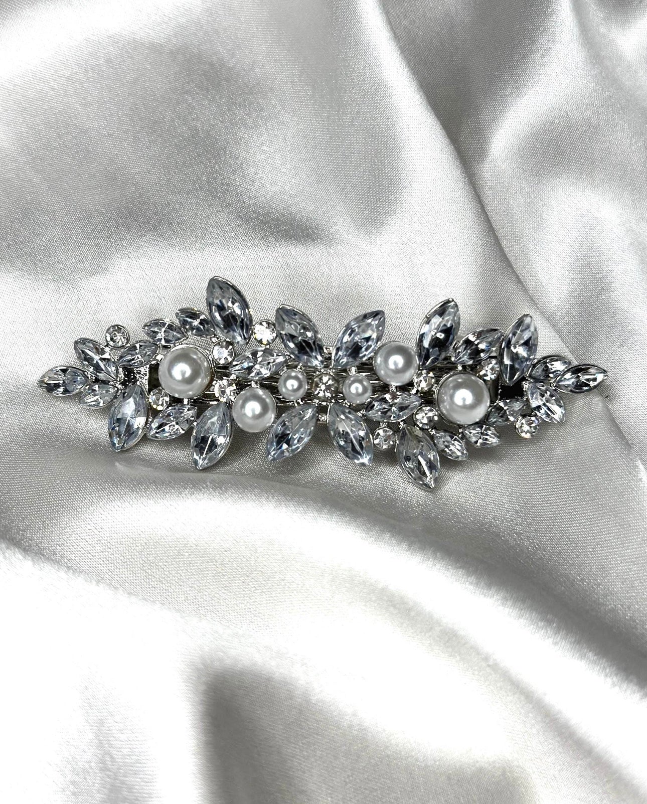 Pearl & Rhinestone Hair Clip