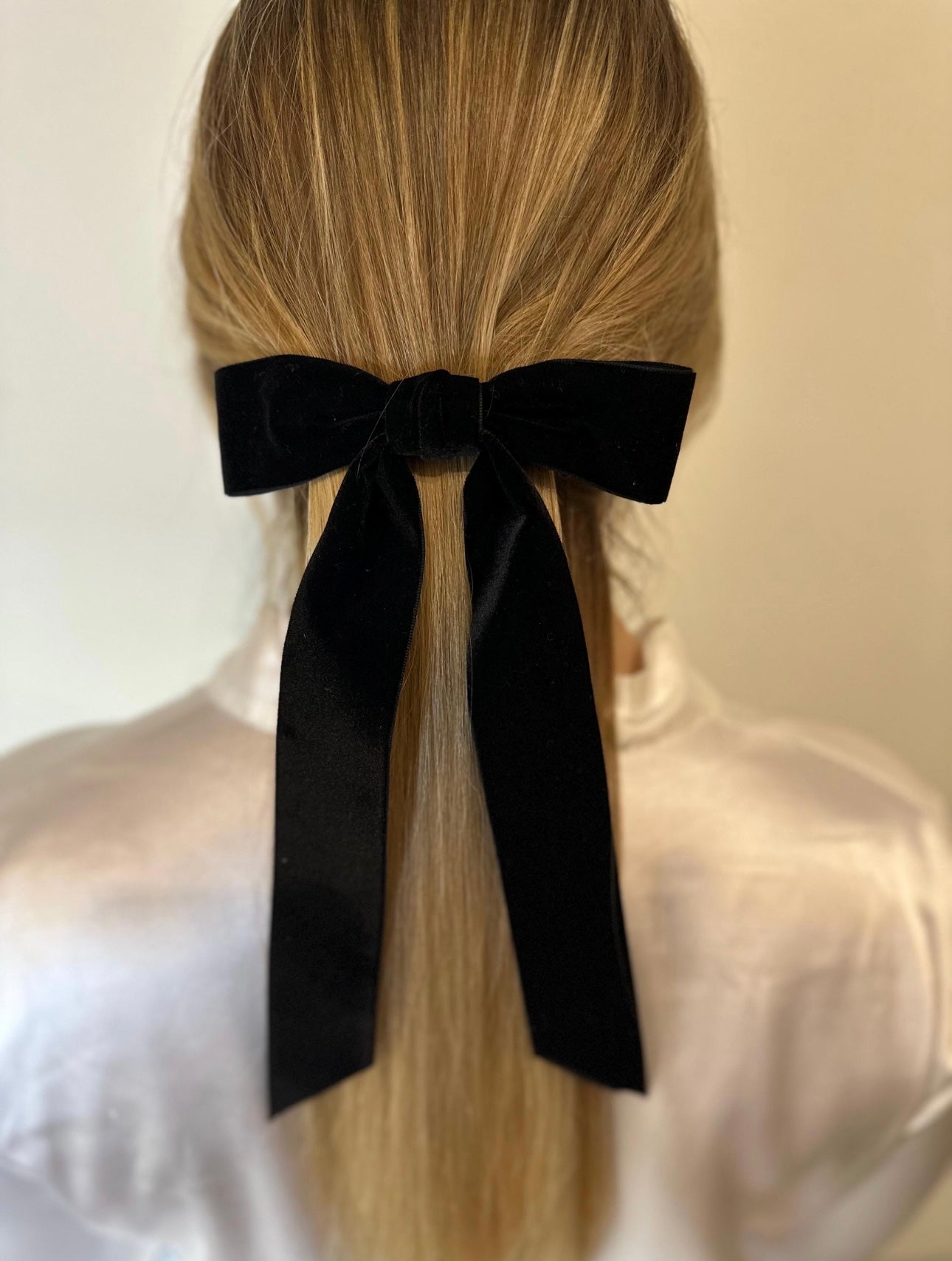 Velvet Bow Hair Clip