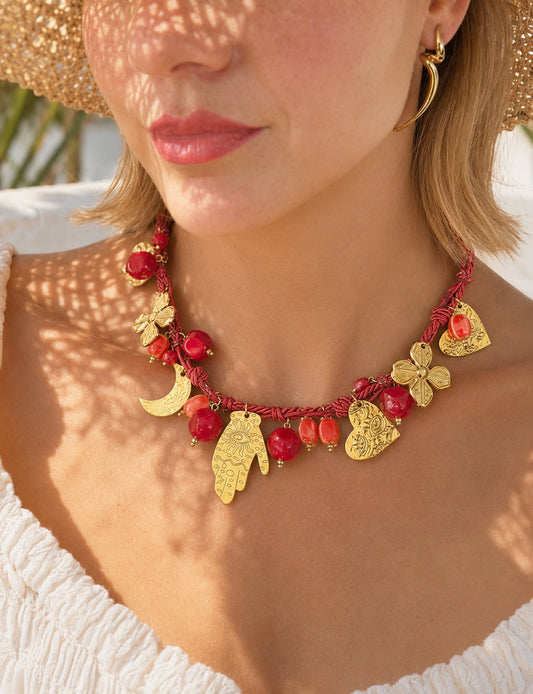Cinnamon Charm Necklace