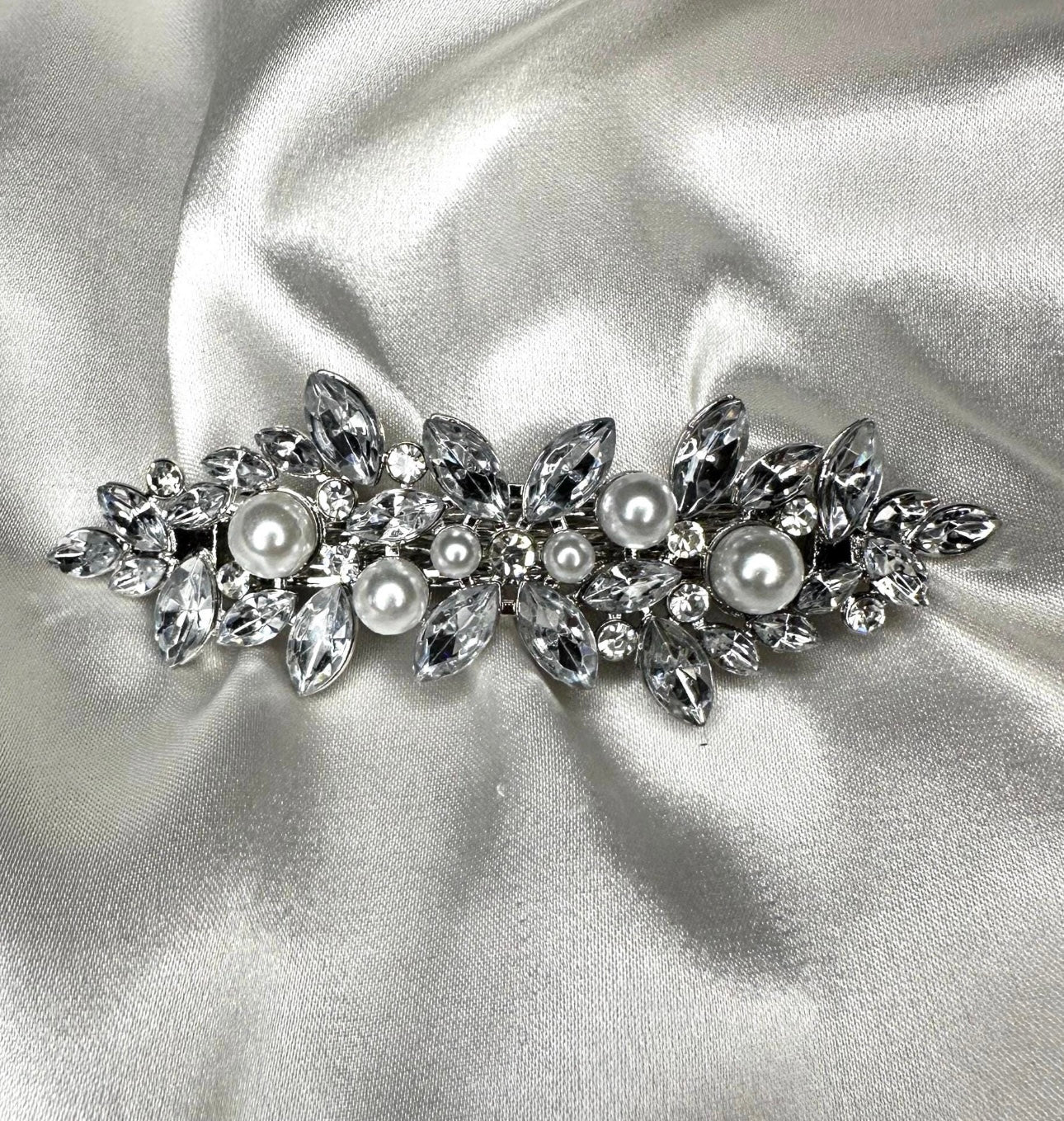 Pearl & Rhinestone Hair Clip