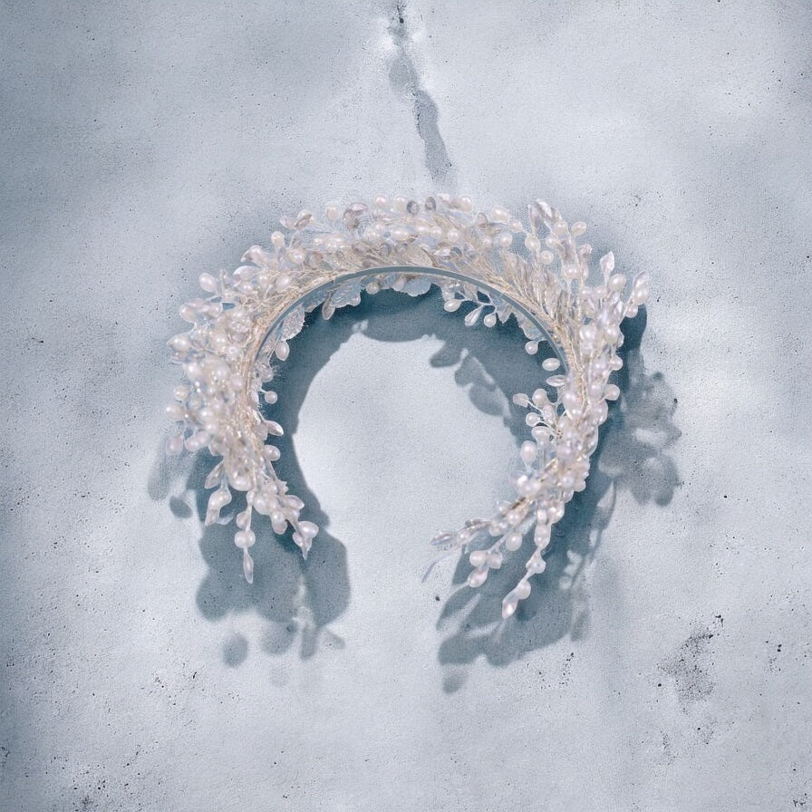 Swan Bridal Headband Tiara