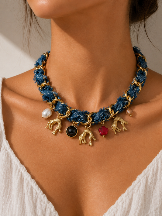 Blue Jeans Necklace