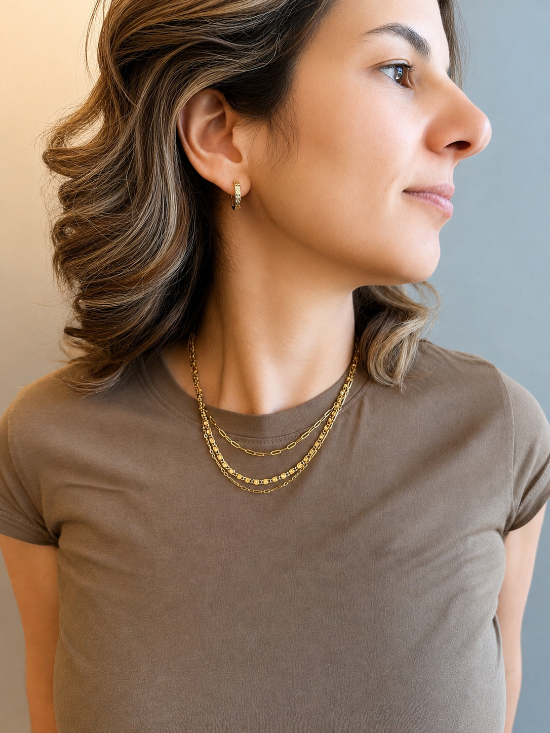Gold Lines Necklace